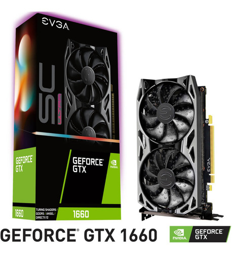 Tarjeta De Video Evga Gtx 1660 Nvidia Sc Ultra Gaming 6gb