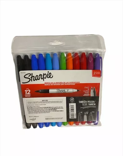 Sharpie Fine Point Permanent Marker, Assorted - 12 pack