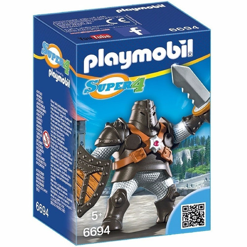 Playmobil 6694 Super 4 Coloso Negro Original Intek