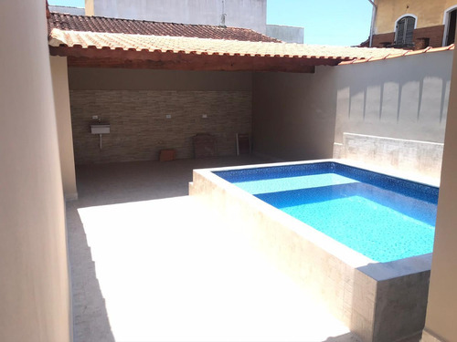 Imagem 4 de 14 de Linda Casa Com Piscina Em Mongaguá .
