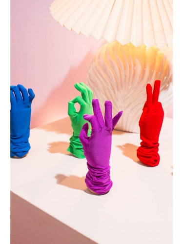 Guantes Rita Liso Turquesa Las Pepas