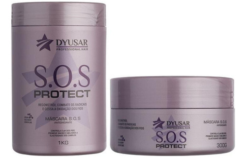 Kit Máscaras Recuperação Capilar E Reconstrução S.o.s Dyusar