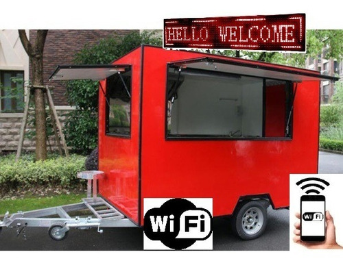 Cartel Led 12 V. Programable Venta Ambulante Carro Comida