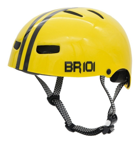 Capacete Bike Ciclismo Skate Patins Patinete Profissional Cor Amarelo Tamanho PP - VESTE 53/54