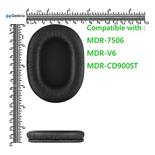 Almohadillas Sony Mdr-7506, Mdr-v6 (negras)