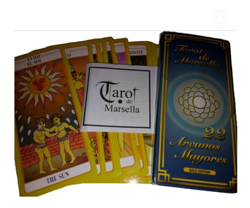 Tarot Marsella Gold Edicion Cartas Grandes 22 Arcanos Mayore