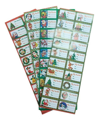 Imagen 3 de 5 de Pack 25 Papel De Regalo Navidad 50 Cinta 50 Sticker 1 Scotch