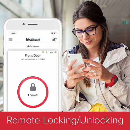 Kwikset 99390-001 Halo Wifi Smart Lock Con Entrada Sin Llave