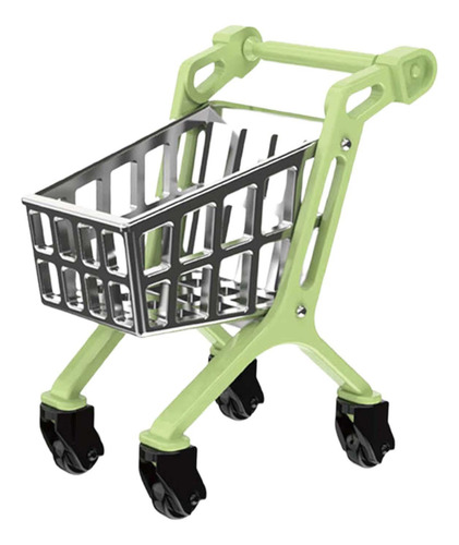 2 Carro De Compras En Miniatura Para Casa De Muñecas,