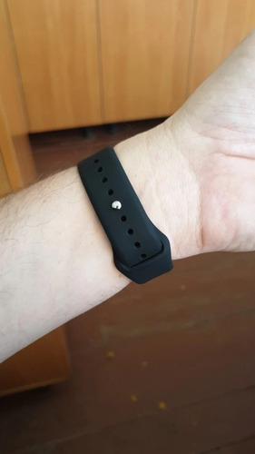Correa Deportiva Lisa Premium + Mica Para Amazfit Gts 2 Mini Negro Ml