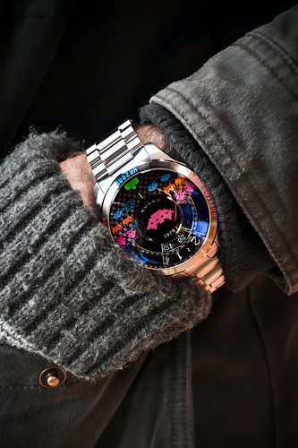 Reloj Nubeo Automatic Space Invaders Nb-6082-si-11 Correa Acero