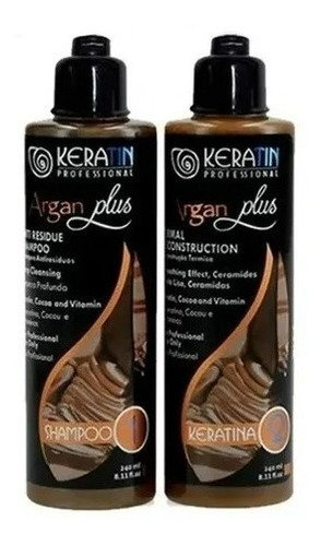 Kit Alisado Keratin  Profesional Argan Plus 240ml