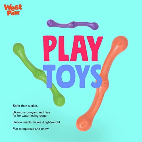 West Paw Zogoflex Echo Squeezy Dog Fetching Stick ' Juguete