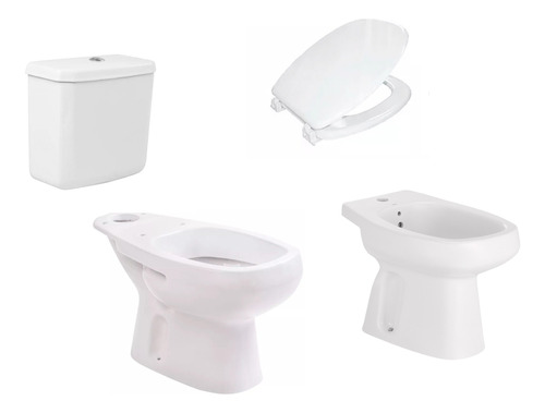 Inodoro Largo Deposito 3/6l Bidet Tapa Roca Monaco Envío Gts