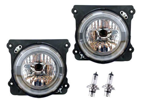 Kit Farol Drl Led Compativel Vw Novo Constellation Lâmpadas