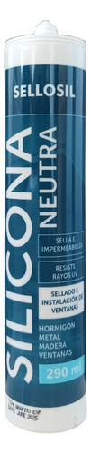 Caja 24 Und Silicona Neutra Sellosil 290ml Colores