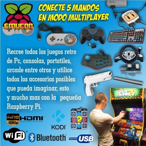 Imagen 5 de 9 de Consola Raspberry Pi4 2ram Recalbox 64gb Dc Ps1 Snes