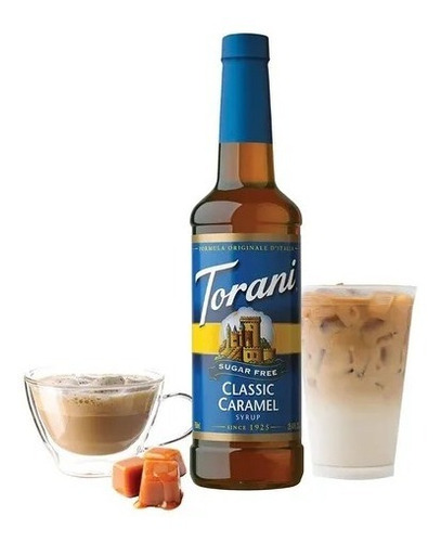 Torani Jarabe Caramelo Clasico Sin Azucar  750ml *importado*