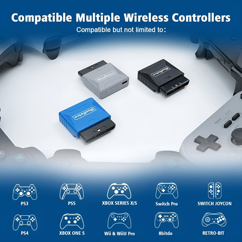 Adaptador Bluetooth Blueretro Para Ps1 Y Ps2