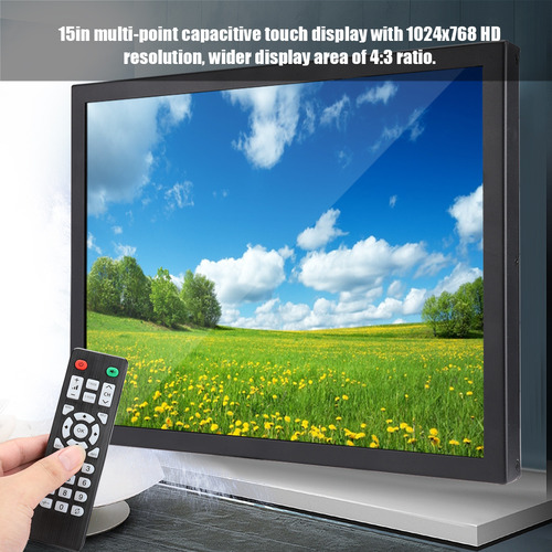 Monitor De 15 Polegadas 1024x768 Hd Full Metal Industrial