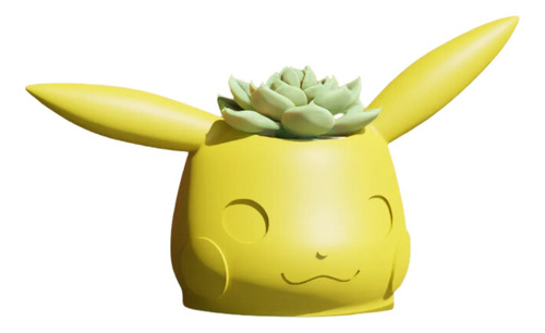 Maceta Pikachu Pokemon Impreso En 3d