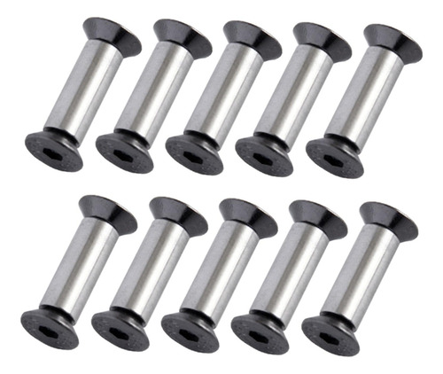 10 Remaches De Cabeza Plana Para Tornillos, Pernos Para