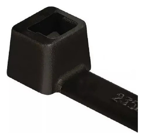 Abracadeira De Nylon Preta C/1000 Un 3,6x300 Flex - 30 Cm Cor Preto