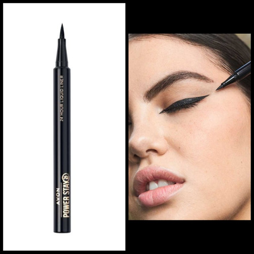 Avon Power Stay Delineador Liquido En Fibra Para Ojos