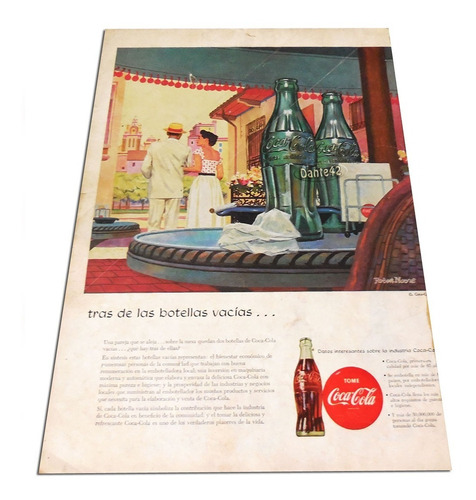Dante42 Publicidad Antigua Retro Gaseosa Coca Cola 1953