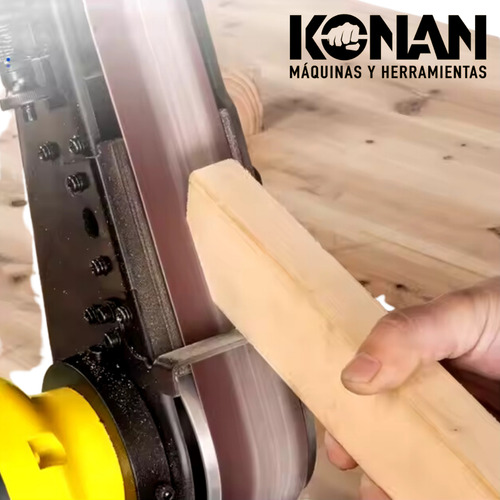 Amoladora De Banco Con Lijadora De Banda 250w Konan 150mm