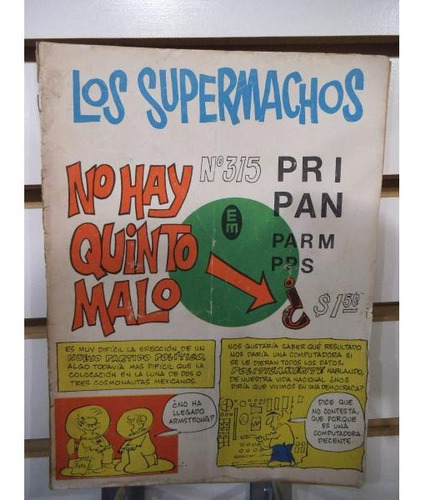 Comic Los Supermachos 315 Editorial Posada Vintage 
