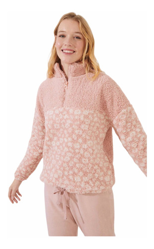 Pijama Fleece Animal Print Mujer Ws
