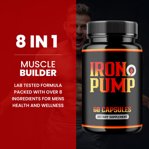 (pacote Com 2) Comprimidos Iron Pump Healthly Official Formu