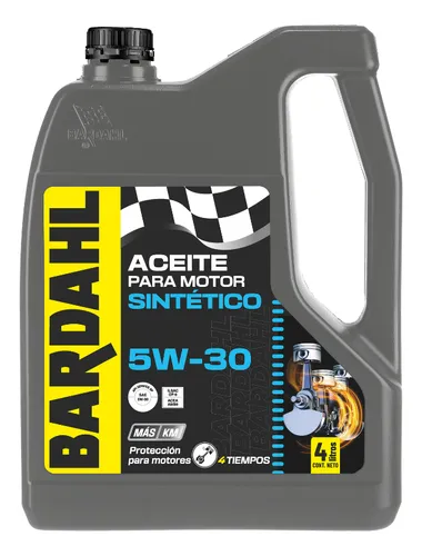 Kit Aceite Bardahl 5w30 Sintético 4lts X 2 Uni