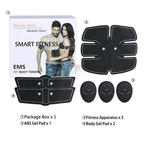 Parche Electroestimulacion Muscular Ems Smart Fitness Pasiva