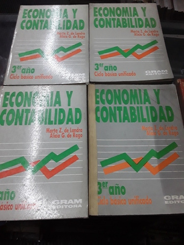 Economía Y Contabilidad 3er Año Gram Editora Londra Lote X 4