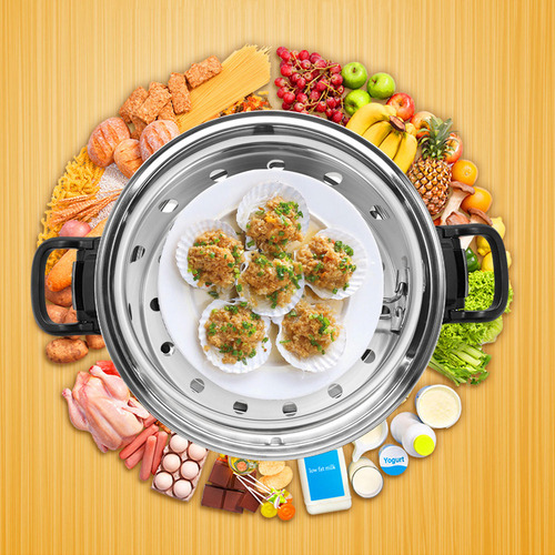 Hx Vaporizador Dim Sum De Acero Inoxidable De 1 Pieza Con