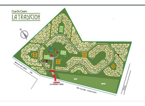 Imagen 2 de 3 de Lote 1300 M2. Club De Campo La Tradicion
