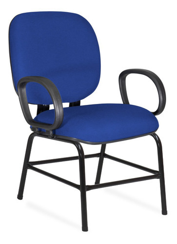 Cadeira Obeso Turim Plus Size Fixa Cor Azul