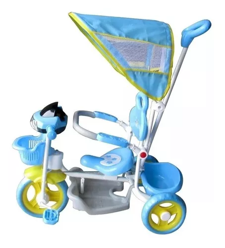 Triciclo infantil com Capota Haste 2 x 1 Importway : :  Brinquedos e Jogos