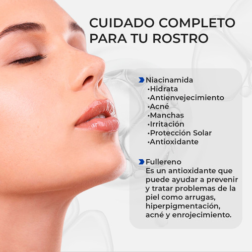Set Cuidado Facial Senana Con Niacinamida Hidratante Aclarante Y Antimanchas Control De Grasa Y Acné Incluye Serum Crema Hidratante Emulsión Tónico Y Espuma Limpiadora