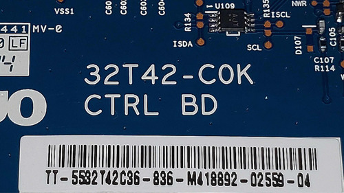 Tarjeta T-con Vizio D32f-f1 32t42-c0k Ctrl Bd (Usado)