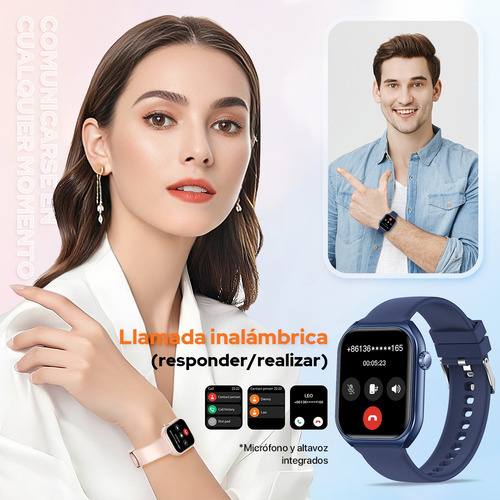 Reloj Inteligente Hombre Mujer,1.83 Hd Smartwatch Con Llamadas Y Monitor De Sueño