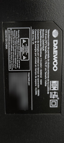 Fuente Daewoo Daw70ur (Usado)