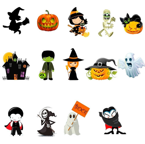 Imagem 1 de 2 de 100 Tags, Topper, Ocasiões Para Festas - Halloween Mod. 04