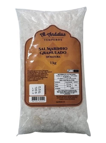 Kit 2x: Sal Marinho In Natura Grosso Al Andalus 1kg