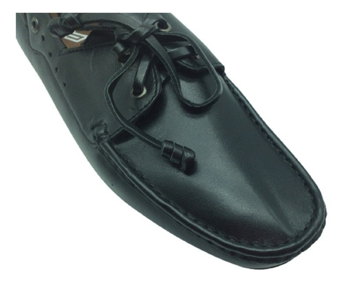 Zapato Mocasin Driver Nautico Mariscal Negro Cafe Piel Paya 