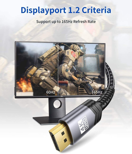 Cable Displayport 1.2 Para 4k 60hz