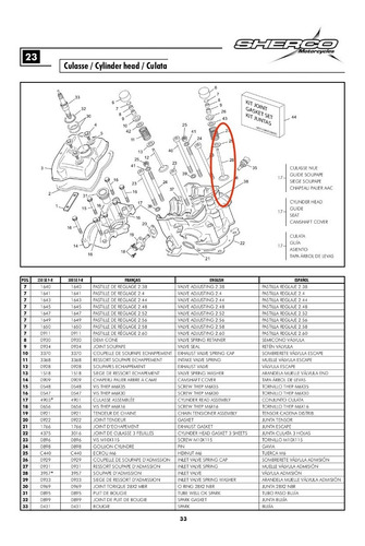Imagen 2 de 5 de Valvula De Admision Moto Sherco Endur Sef 300 3957