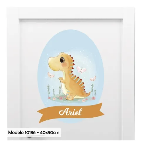 Vinilo Decorativo Infantil Puerta Acuarela Dinosaurio M10186 Vinilo Decorativo Infantil Puerta Acuarela Dinosaurio M10186